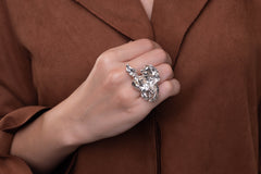 Abigail, ring med finsølv, large