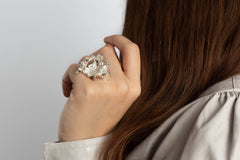 Grace, Fine silver ring, Large