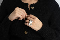 Chloe, ring med finsølv, large