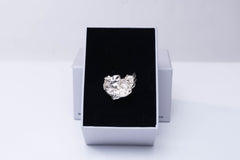 Stella, ring med finsølv, large