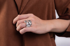 Stella, ring med finsølv, large