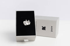 Nora, ring med finsølv, medium