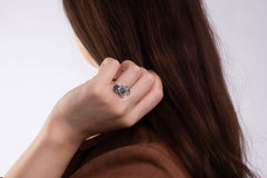 Lucy, ring med finsølv, small