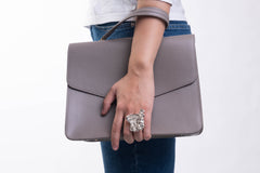 Eleanor, ring med finsølv, xlarge