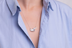 Mia, halskædevedhæng i finsølv