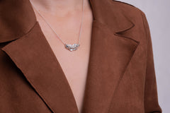 Fine silver necklace pendant, #305